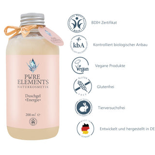 Duschgel •Energie• - Pure Elements Naturkosmetik