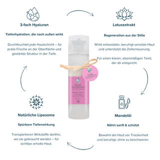 Hyaluron Serum •Anti Age• mit Lotusextrakt - Pure Elements Naturkosmetik