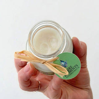 Facial scrub with rice