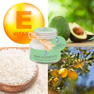 Facial scrub with rice