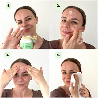 Facial scrub with rice