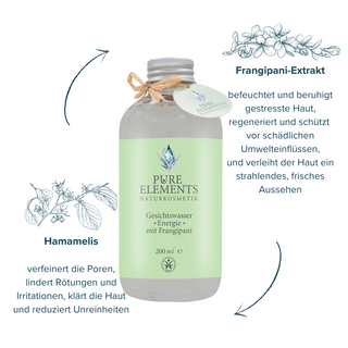 Facial toner with frangipani